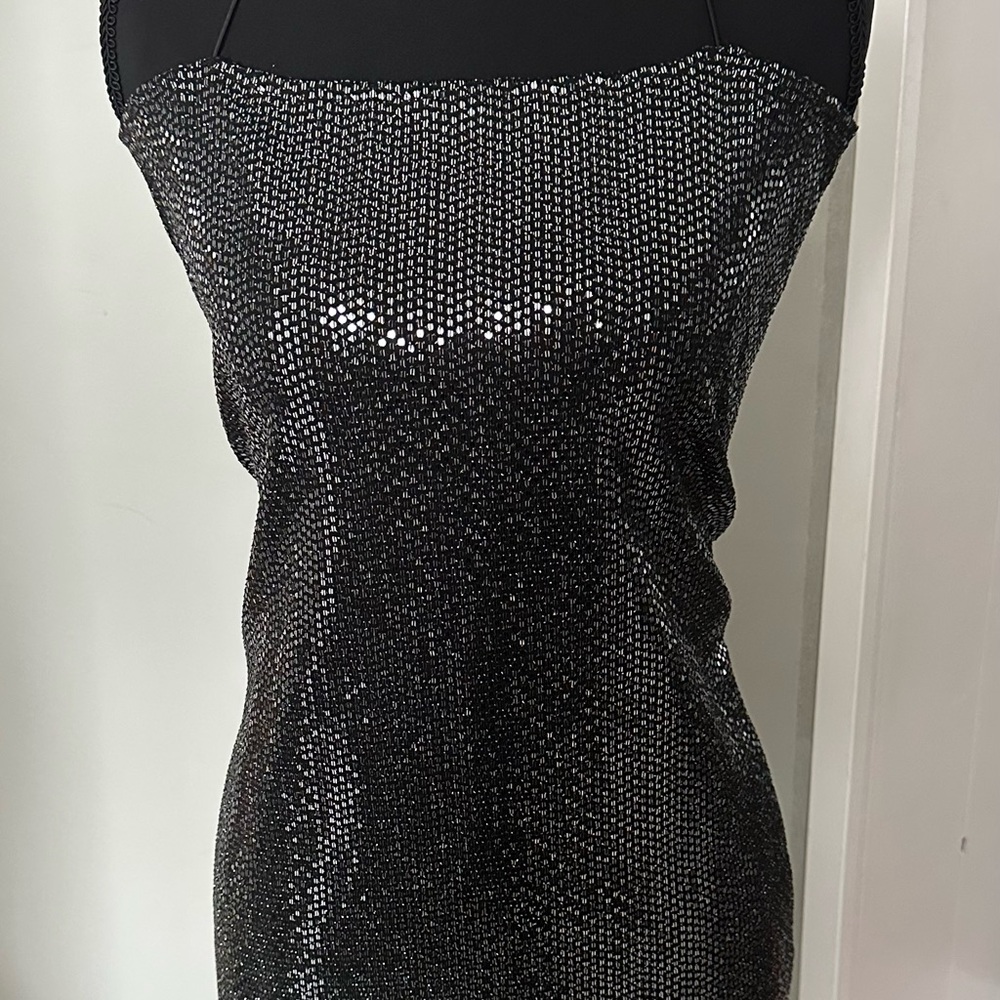 H&M Black Sequin Dress